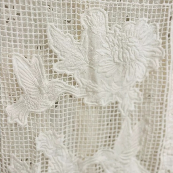 Johnny Was White Hummingbird Jacket Lace Insert M - Picture 7 of 8